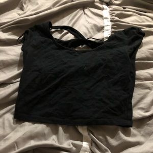 Black crop top